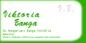 viktoria banga business card
