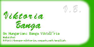 viktoria banga business card